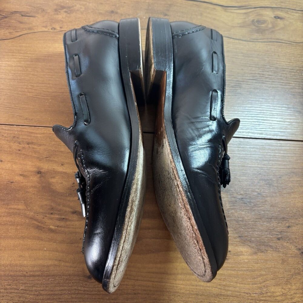 Brooks Brothers Mens 12D Fitzgerald Black Tassel Loafer Leather - Picture 7 of 12
